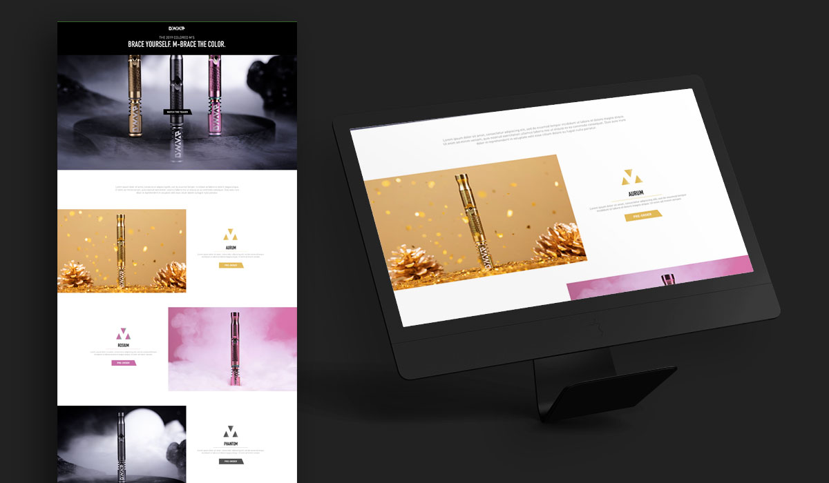 dv 2019ColorM landing page
