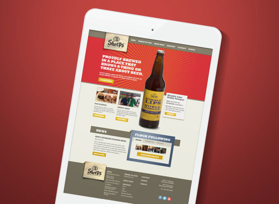 3 Sheeps Brewing Co. responsive website